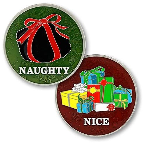 Northwest Territorial Mint Naughty or Nice Flip Coin