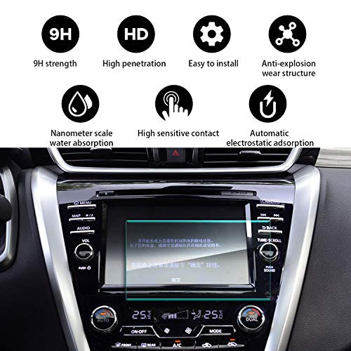 YEE PIN 2015-2017 Nissan Murano NissanConnect 8Inch Screen Protector, Feel Silky Anti-Explosion High Definition Navigation Film