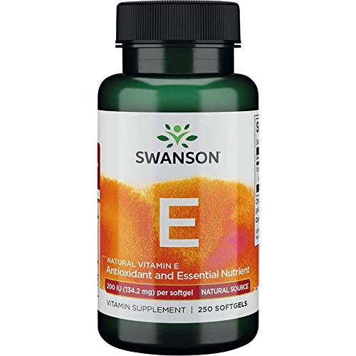 Swanson Natural Vitamin E 200 Iu -134.2 Milligrams- 250 Sgels