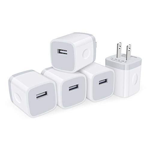 iPhone Charging Block- USB Cube Plug- Single Port Fast USB Wall Charger Box Power Brick Compatible iPhone 12 11 Pro Max XR XS X 8 7 6S- Samsung Galaxy S21 S20 FE 5G S10Plus S9 Note 20 Ultra A11 A51- Moto