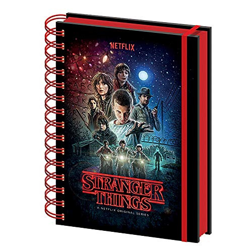 Genuine Stranger Things One Sheet Poster A5 Wiro Hardback Journal Notebook Paper Note Pad