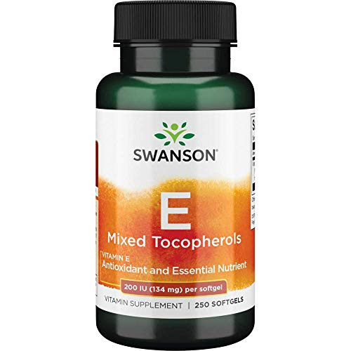 Swanson Vitamin E Mixed Tocopherols 200 Iu -134 Milligrams- 250 Sgels