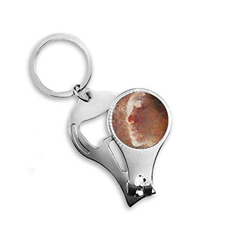 Apres Un Reve XJJ Oil Painting Nail Nipper Ring Key Chain Bottle Opener Clipper