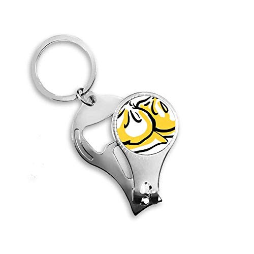 China Chinese Dish Delicious Pattern Nail Nipper Ring Key Chain Bottle Opener Clipper