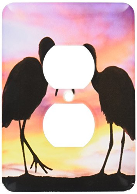 3dRose lsp_89102_6 Florida, Mt Dora, Ibis Bird Silhouettes Us10 Dsn0012 Deborah Sandidge 2 Plug Outlet Cover 3dRose lsp_89102_6 Florida, Mt Dora, Ibis Bird Silhouettes Us10 Dsn0012 Deborah Sandidge 2 Plug Outlet Cover
