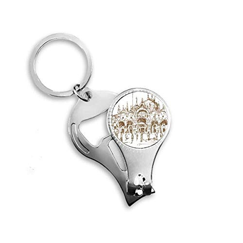 The Venetian Church Venetian Nail Nipper Ring Key Chain Bottle Opener Clipper