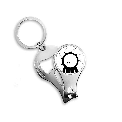 Universe Alien Monster Alien Cyclops Nail Nipper Ring Key Chain Bottle Opener Clipper
