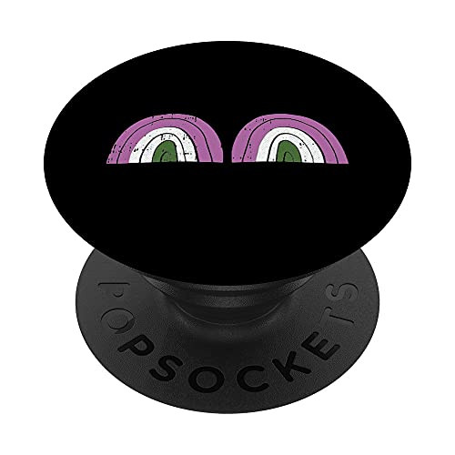 Rainbow Boob Gender-queer Pride Flag Proud LGBT-Q Ally PopSockets Swappable PopGrip