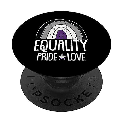 Equality Pride Love Asexual Rainbow Flag Proud LGBT-Q Ally PopSockets Swappable PopGrip