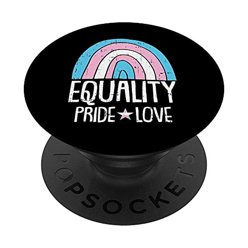 Equality Pride Love Trans-gender Rainbow Flag LGBT-Q Ally PopSockets Swappable PopGrip