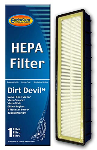 EnviroCare Replacement Premium Vacuum Cleaner HEPA Filter Made to fit Dirt Devil Swivel Glide Vision- Vision Sensor- Vision Wide Glide- and and Platinum Force Vacuums