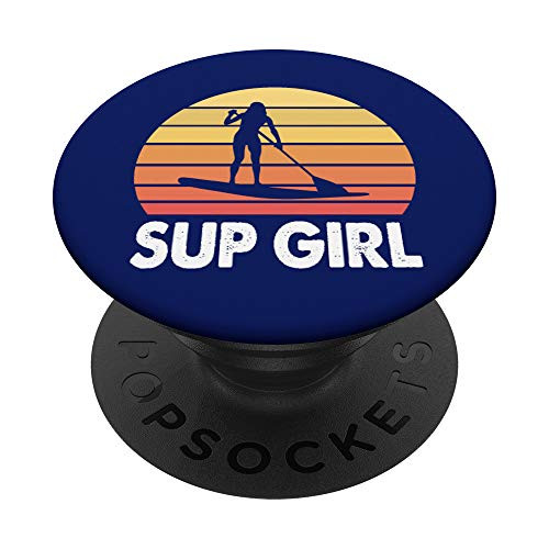 SUP Girl Stand Up Paddle Board Women's PopSockets Swappable PopGrip