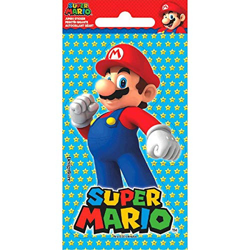 amscan Super Mario Brothers™ Jumbo Sticker | Party Favor | 24 Ct- Multicolored