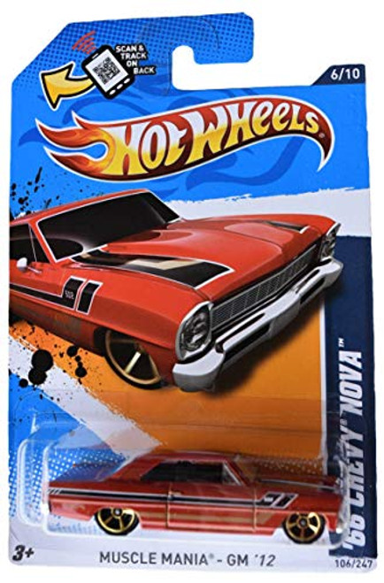 Hot Wheels '66 Chevy Nova 106/247- Burnt Orange