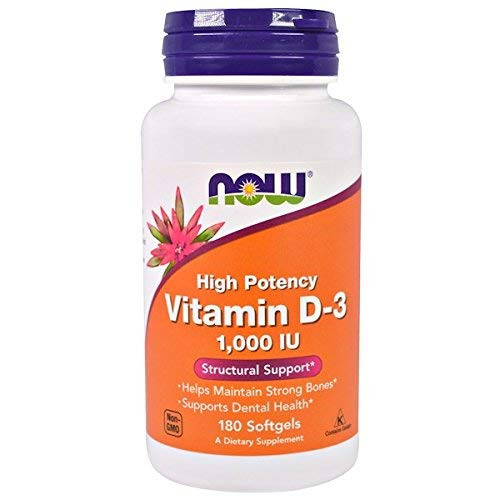 Now Foods- Vitamin D-3- High Potency- 1-000 IU- 180 Softgels Now Foods- Vitamin D-3- High Potency- 1-000 IU- 180 Softgels
