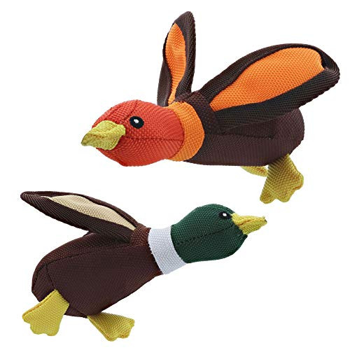 MPP Ballistic Dog Toys Tough Nylon Duck Fetch Squeakers Choose Bird Character 6inch -Orange- MPP Ballistic Dog Toys Tough Nylon Duck Fetch Squeakers Choose Bird Character 6inch -Orange-