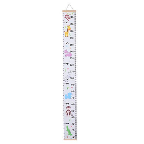 NUOBESTY Height Growth Chart Wall Sticker Baby Growth Chart Ruler Kids Growth Chart Animal Removable Wall Decals for Boys Kids Room Decoration