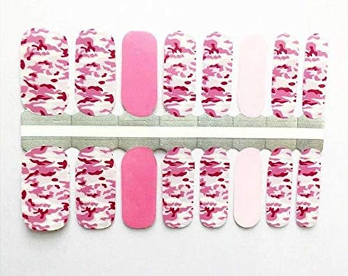 Pink Camo Nail Polish Wraps - Nail Polish Strips