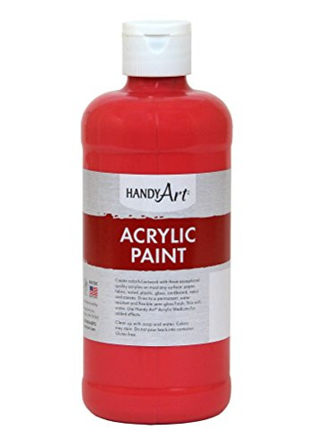 Handy Art Student Acrylic Paint 16 ounce, Phthalo Red