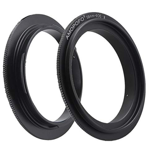 58mm to EOS R Filter Thread Macro Reverse Mount Adapter Ring- and  for Canon EF R Full Famer Camera