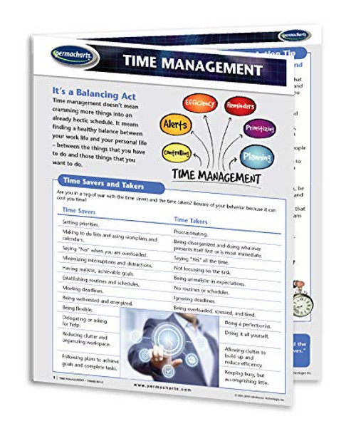 Time Management Training Guide - 4 -Page Laminated Business Productivity Quick Reference Guide by Permacharts Time Management Training Guide - 4 -Page Laminated Business Productivity Quick Reference Guide by Permacharts