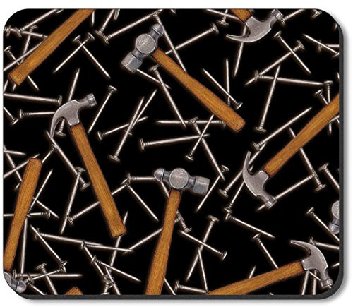 Art Plates Brand Mouse Pad - Hammers  and  Nails - Image by Dan Morris