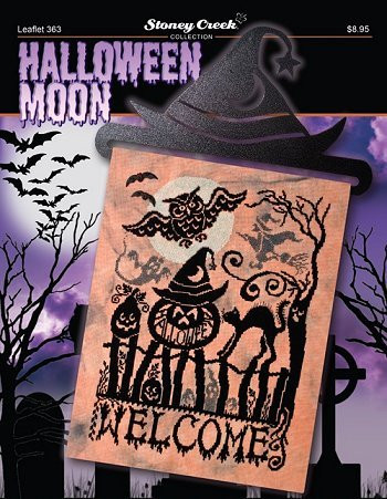 Halloween Moon -Leaflet 363- Cross Stitch Chart and Free Embellishment