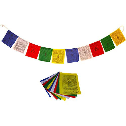 Juccini Tibetan Tranquil Wind Horse Lungta Prayer Flags ~ Handmade Tibetan Affirmation Prayer Flags ~ Himalayan Flags -Fabric- Small Pack of 50 -6inch by 6inch-- Juccini Tibetan Tranquil Wind Horse Lungta Prayer Flags ~ Handmade Tibetan Affirmation Prayer Flags ~ Himalayan Flags -Fabric- Small Pack of 50 -6inch by 6inch--