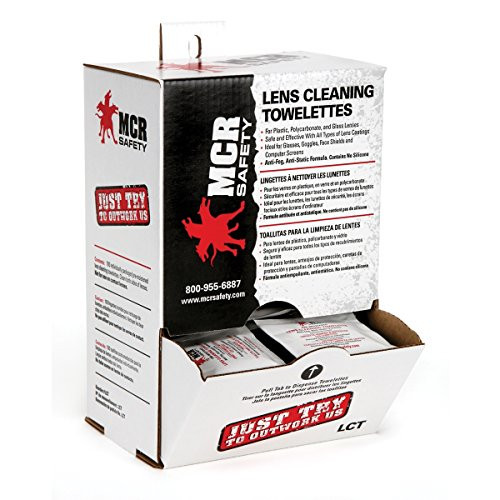 MCR Crews LCT Premoistened Lens Cleaning Towelettes -Box of 100-