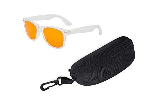 Orange Color Therapy Glasses Chromotherapy Glasses Light Therapy- Glasses Protective Case Included