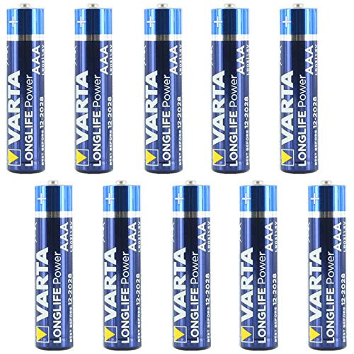 Varta High Energy AAA 10pk Shrink Wrap Alkaline LR3 Batteries Fast USA Ship