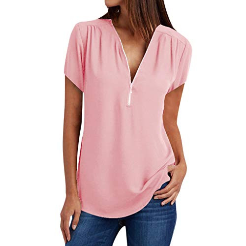 Womens Tops and Blouses Summer Womens Striped Off The Shoulder Tops 3 4 Flared Bell Sleeve Blouses Summer Tie Knot T-Shirt Pink
