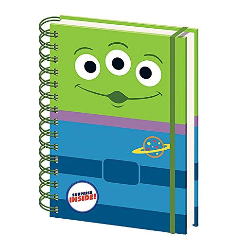Genuine Disney Pixar Toy Story Alien A5 Wiro Hardback Journal Notebook Paper Note Pad