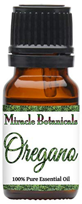 Miracle Botanicals Oregano Essential Oil - 100 percent Pure Origanum Vulgare L. - Therapeutic Grade -10ml- Miracle Botanicals Oregano Essential Oil - 100 percent Pure Origanum Vulgare L. - Therapeutic Grade -10ml-