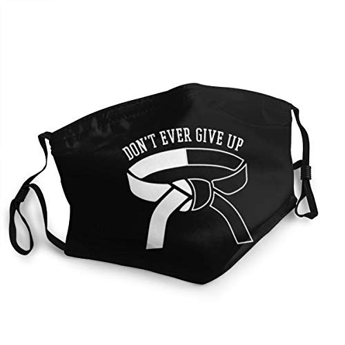 Adult Kids Cloth Face Mask Motivation BJJ Gifts Taekwondo Gifts Funny Karate Dust Masks Reusable Balaclava for Outdoor Black