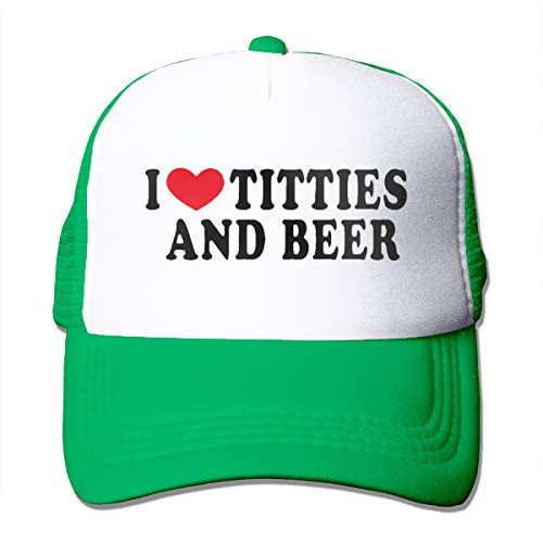 I Heart Titties Beer Love Printed Unisex Graphic Trucker Hat Adjustable Baseball Cap Sun Hats Green I Heart Titties Beer Love Printed Unisex Graphic Trucker Hat Adjustable Baseball Cap Sun Hats Green