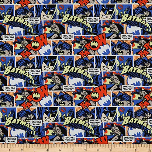 Camelot Fabrics Batman Color Pop Comics Fabric- Orange