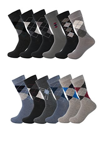 Mens Dress Socks 5 Pack Cotton Argyle Dress Socks Assorted Colors -10-13- Argyle- Mens Dress Socks 5 Pack Cotton Argyle Dress Socks Assorted Colors -10-13- Argyle-
