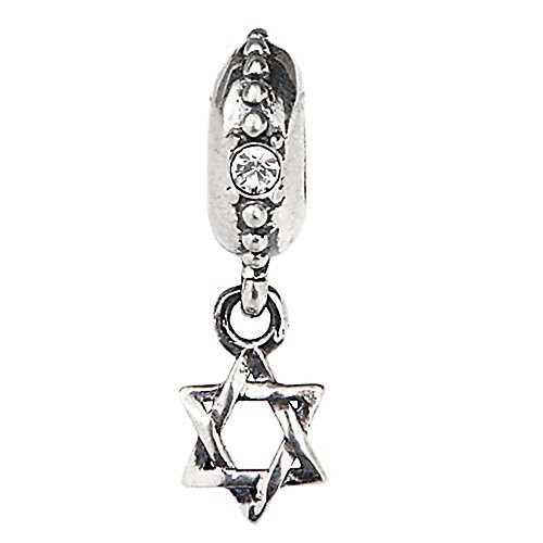 Wish Star Charm 925 Sterling Silver Hexagram Charm David Religion Charm fit for Bracelet