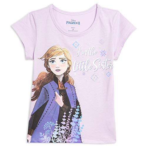 Disney Frozen Anna Toddler Girls Short Sleeve T-Shirt Purple 3T Disney Frozen Anna Toddler Girls Short Sleeve T-Shirt Purple 3T