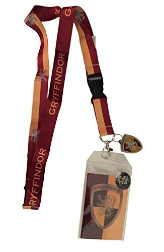 Harry Potter Gryffindor Doublesided Lanyard Keychain ID Holder & Charm & Sticker