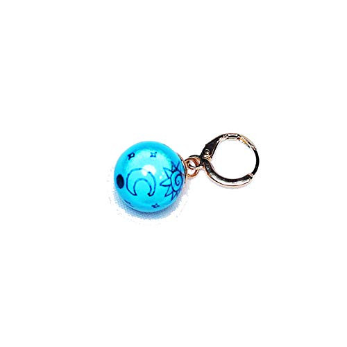 Elizabeth Liones Cosplay Earrings The Seven Deadly Sins Accessories Handmade Eardrop -Pierced-1 Pair- Blue