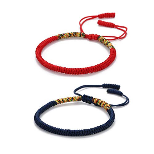 BALIBALI Woven Bracelet Hand-Knitted BALIBALI Woven Bracelet Hand-Knitted Lucky Rope Bracelet Tibetan Buddhist Traditional Wristbands Wrist Cuff Bracelets Adjustable -NavyPlusRed set- BALIBALI Woven Bracelet Hand-Knitted BALIBALI Woven Bracelet Hand-Knitted Lucky Rope Bracelet Tibetan Buddhist Traditional Wristbands Wrist Cuff Bracelets Adjustable -NavyPlusRed set-