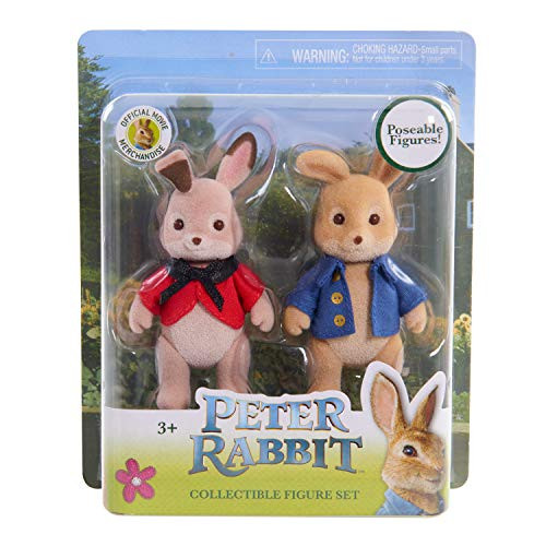 Peter Rabbit Movie~2 Pack Collectible Figure Set Poseable Figures Peter Rabbit and Flopsy