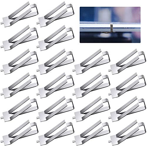 PAGOW 20pcs Ender 3 Glass Bed Spring Turn Clips for Creality Ender 3 Pro- Ender 3S- Ender 5 Pro- CR-20 PRO- CR-10S Pro 3D Printer