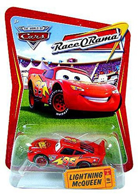 Disney / Pixar CARS Movie 1:55 Die Cast Race-O-Rama Package Lightning McQueen by Mattel