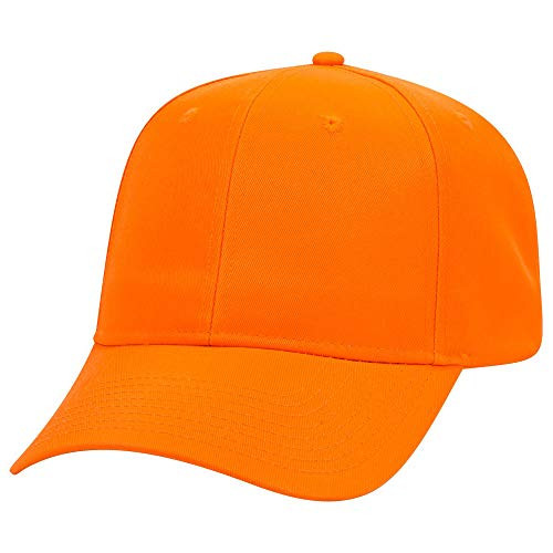 Armycrew Lightweight Neon Color Polyester Twill Structured Baseball Cap - NEON Orange