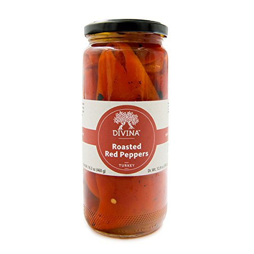 Divina Roasted Sweet Red Peppers- 13 oz