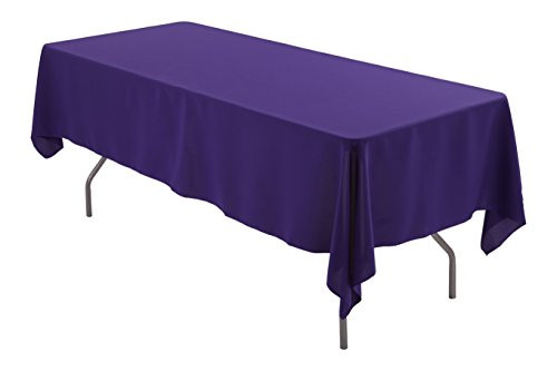 Zhen Linen 60 x 102 inch Rectangular Polyester Tablecloth -Purple-