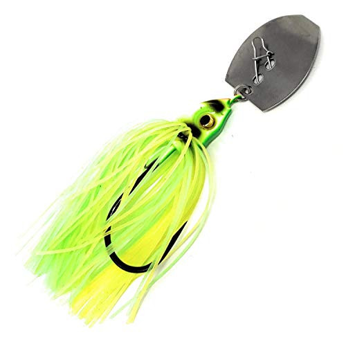Reaction Tackle Blade Jigs 3/8 Chartreuse Tiger